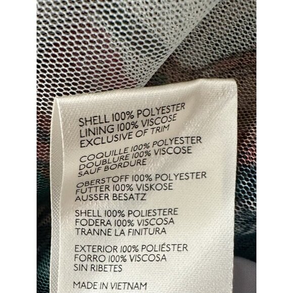 NWT Anthropologie High-Low Tulle Maxi Skirt 14 Floral Mesh Pink Green $160 - Picture 7 of 7